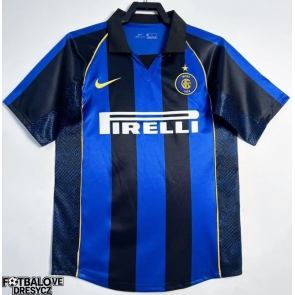 Inter Milan 2001-2002 Retro Domácí Dres Krátký Rukáv Inter Milan 2001-2002 Retro Domácí Dres Krátký Rukáv